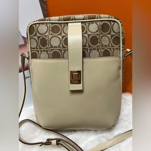Salvatore Ferragamo Canvas/Leather Crossbody Bag